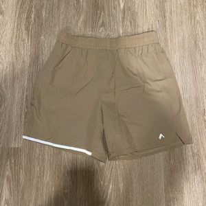 Alphalete Tan Shorts | Medium